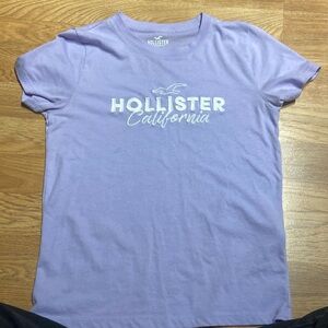 purple hollister tee